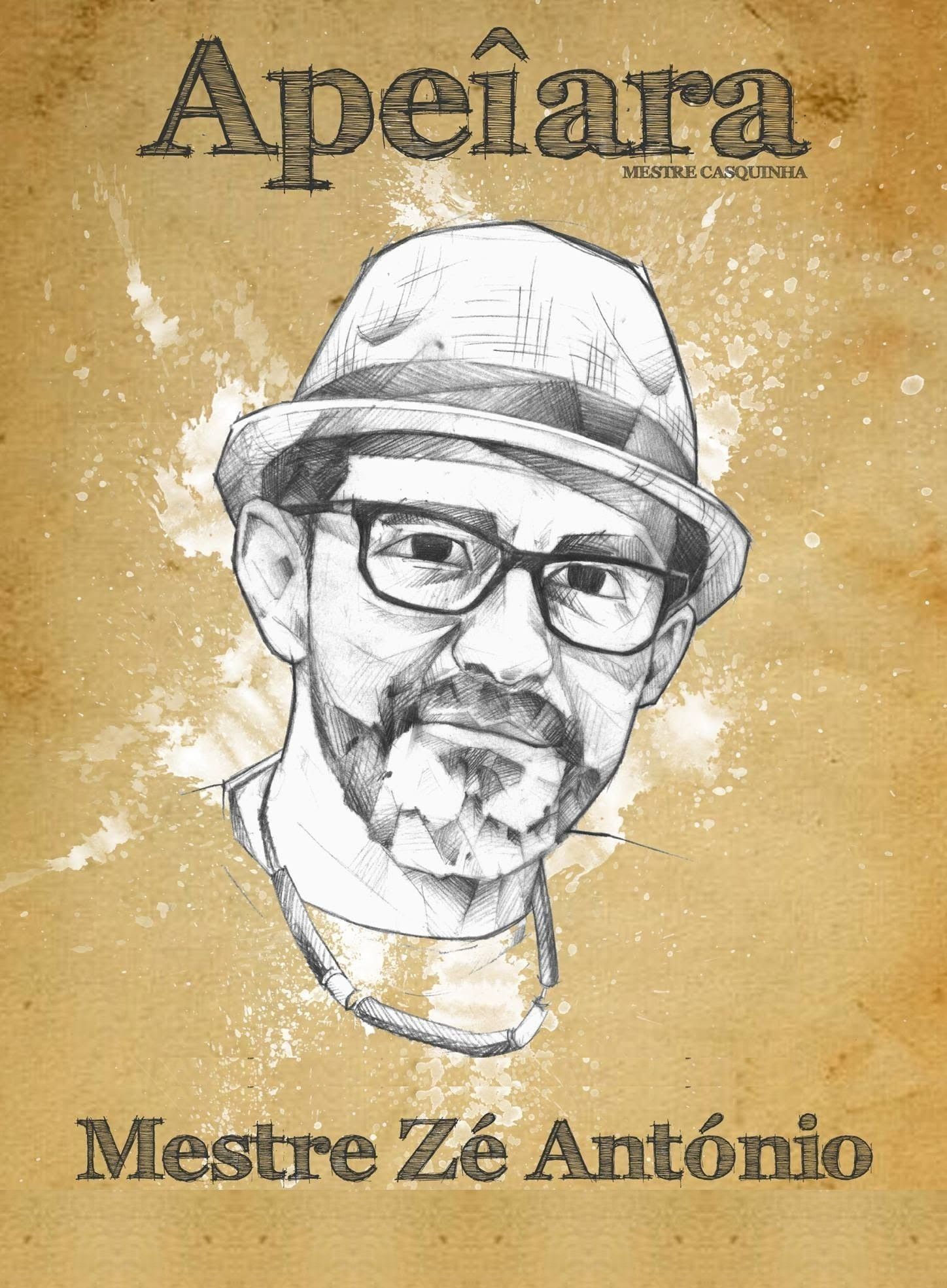 Sketch portrait of Mestre José Antonio